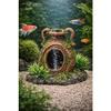 Aquarium Decoration Amphora Fish Hiding Place with Air Pump Connection