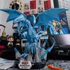 Non-Toxic Areax Yu-Gi-Oh Blue Eye White Dragon Assembly Components Fashion Toy Model Desktop Ornament Children Holiday Gift