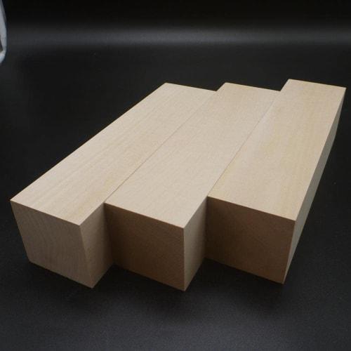 Madera Style Solid Wood Squared Timber for Carving Bird Carving, 250mm x 65mm x 65mm, Set of 3, AM-BC-1008, for Woodworking, Carving, and Crafts