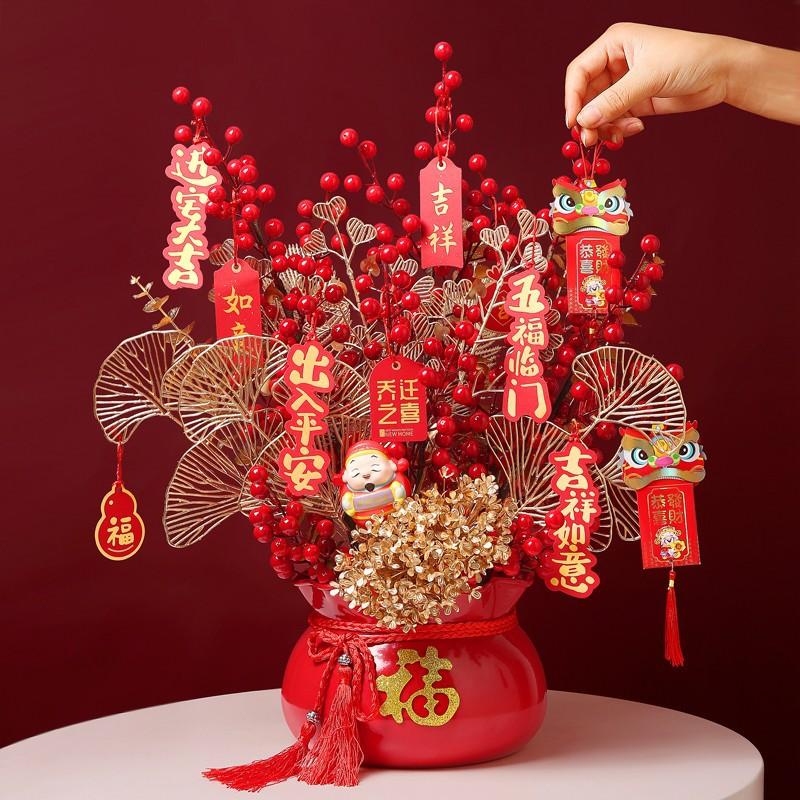 Housewarming New Home Gift Blessing Bucket Ornament Living Room Desktop Entrance Decoration Wedding Layout Supplies