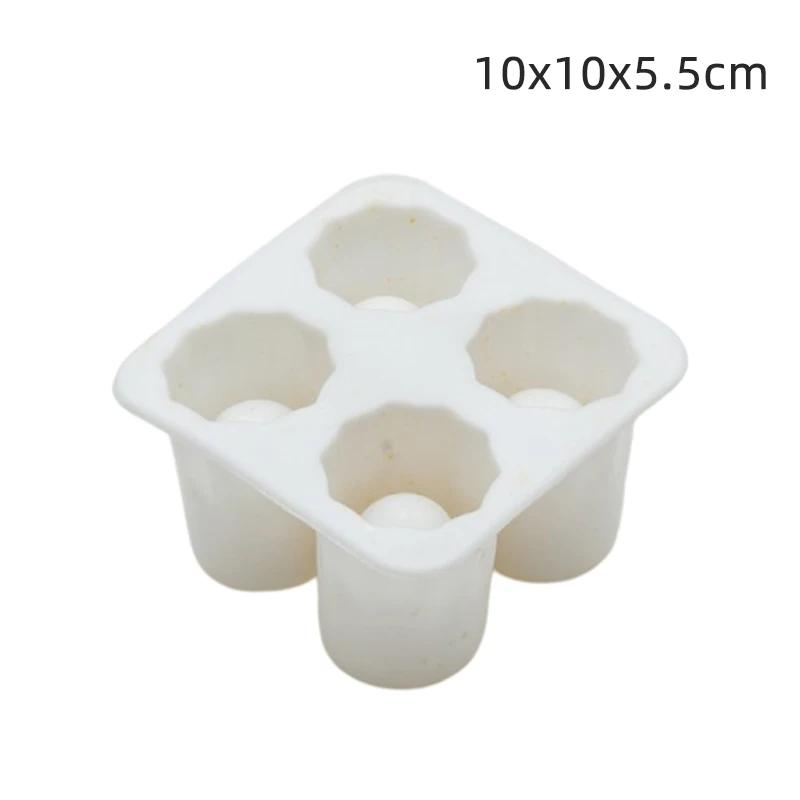 4 Cup Shape Silicone Ice Cube Mold Shot Glass IceMould Ice Cube Tray Summer Bar Party Beer Ice Cocktail Cold Drinking Tools