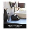 Yamazaki Jitsugyo Half Tissue Case with Smartphone Stand Black W13.1 X D18.9 X H8.3cm Tower Tissue Case Smartphone Accessories with Tray 10708