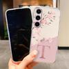 For Samsung Galaxy A15 5G Clear Letter Flowers Fashion Phone Cover Soft Silicone Fundas For Samsung A 15 Shell GalaxyA15 Capa
