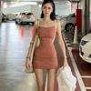 Elegant Bodycon Sexy Women's Dress for Women 2022  Hollow Out Party Club Mini Dresses Woman Robe Femme Ladies Vestidos Mujer