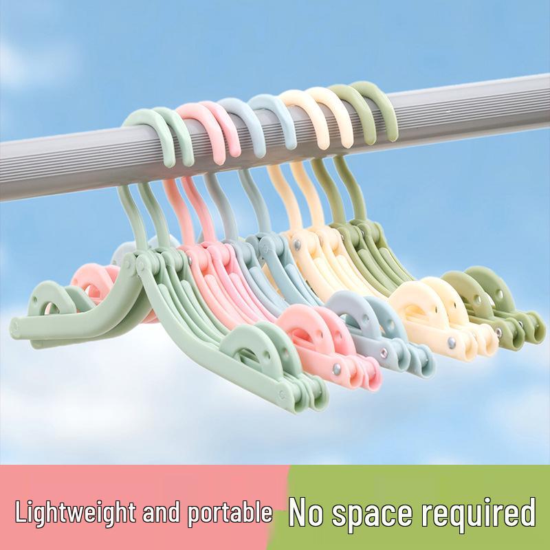 

5-Pack [Newcomer 0.01] Portable Folding Clothes Hangers for Travel, Outdoor, Business Trips, Student Dorms, and Home Use.