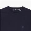 Acne Studios Face Logo Patch Unisex Long Sleeve Tee Cl0311 Navy Blue  885 