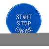 Push Switch Button, Engine Switch Cover, Car Engine One-Button Start Button Fitment for F30 G/F Disk Bottom with Start&Stop(Blue)