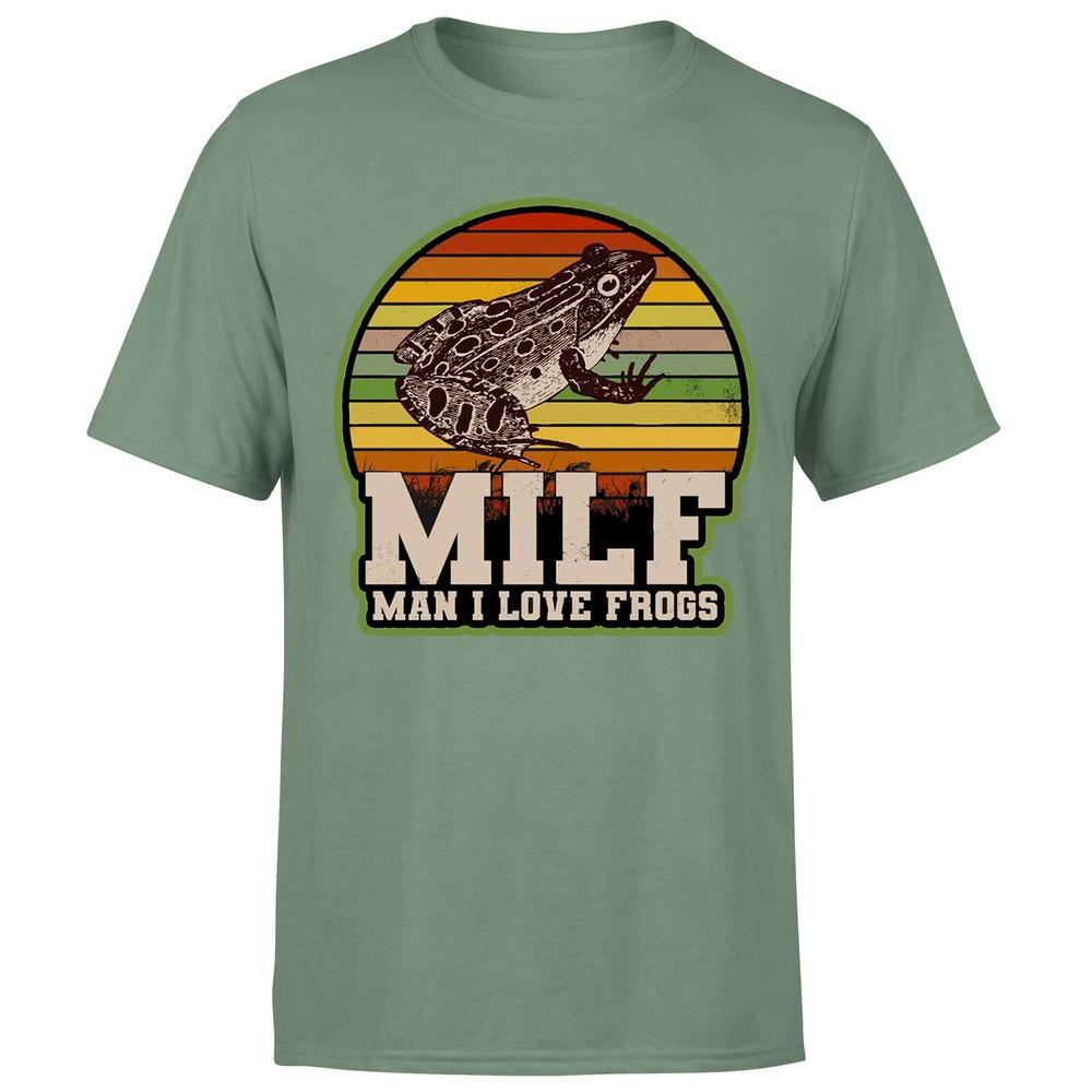 Amphibian Vintage Milf Unisex I Love Frogs Unisexs TshirtP1OrA