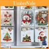Christmas Static Cling Sticker Snowman Christmas Tree Decor Set For Holiday Window Decoration
