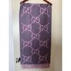 Used GG Cashmere Lurex Jacquard Scarf Pink Women's