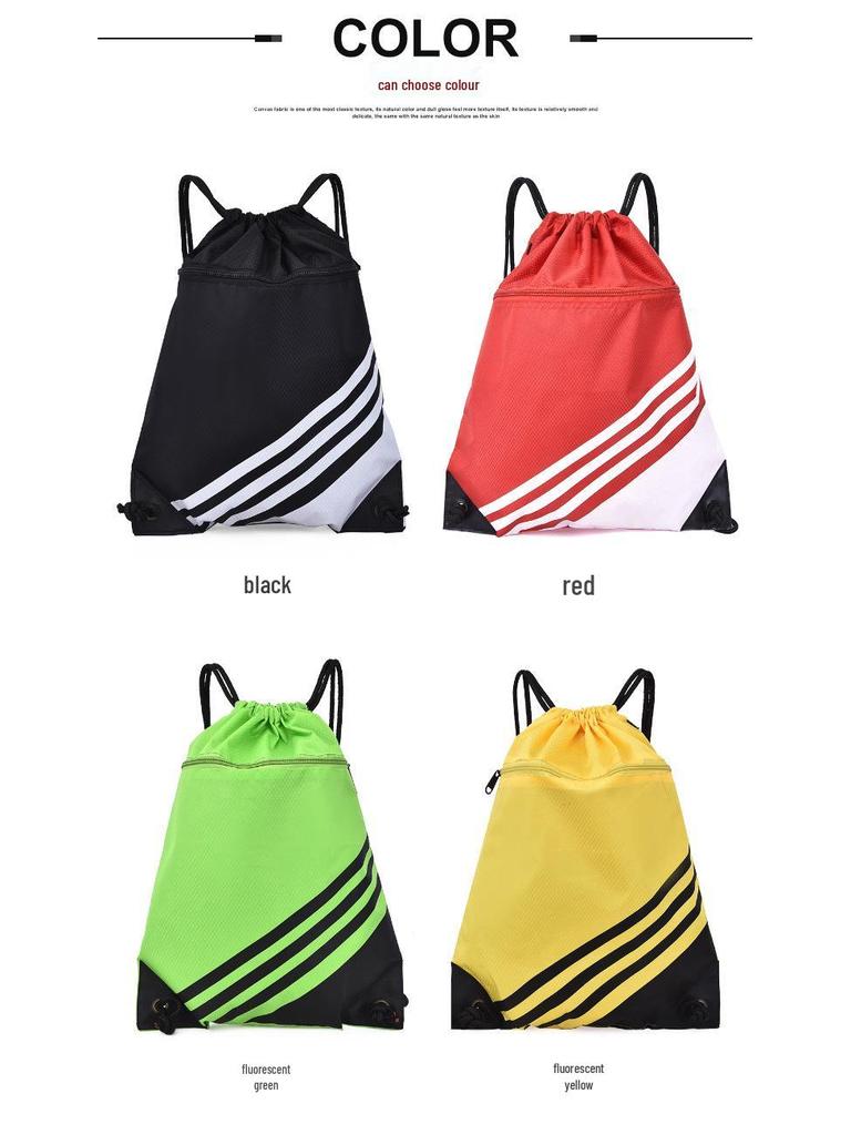 Unisex Leichter Rucksack mit Kordelzug: Faltbare Sport-, Fitnessstudio- und Schuhtasche