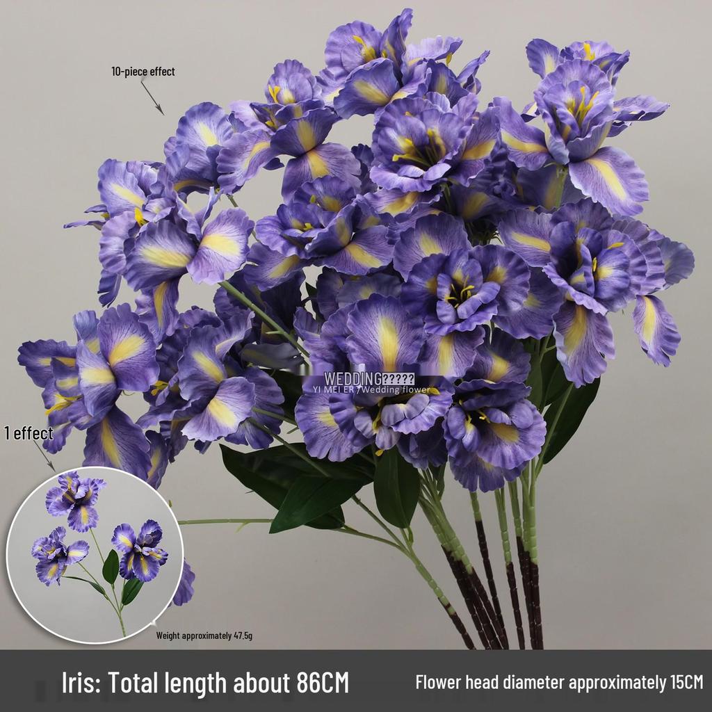 10-Piece Purple Series Artificial Floral Set: Ground Row, Aisle, and Burgundy Wedding Decoration Flowers