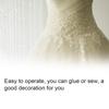 1 Yard DIY Handmade Lace Pearl Ribbon Tape Trim Decoration Clothes Accessories #3