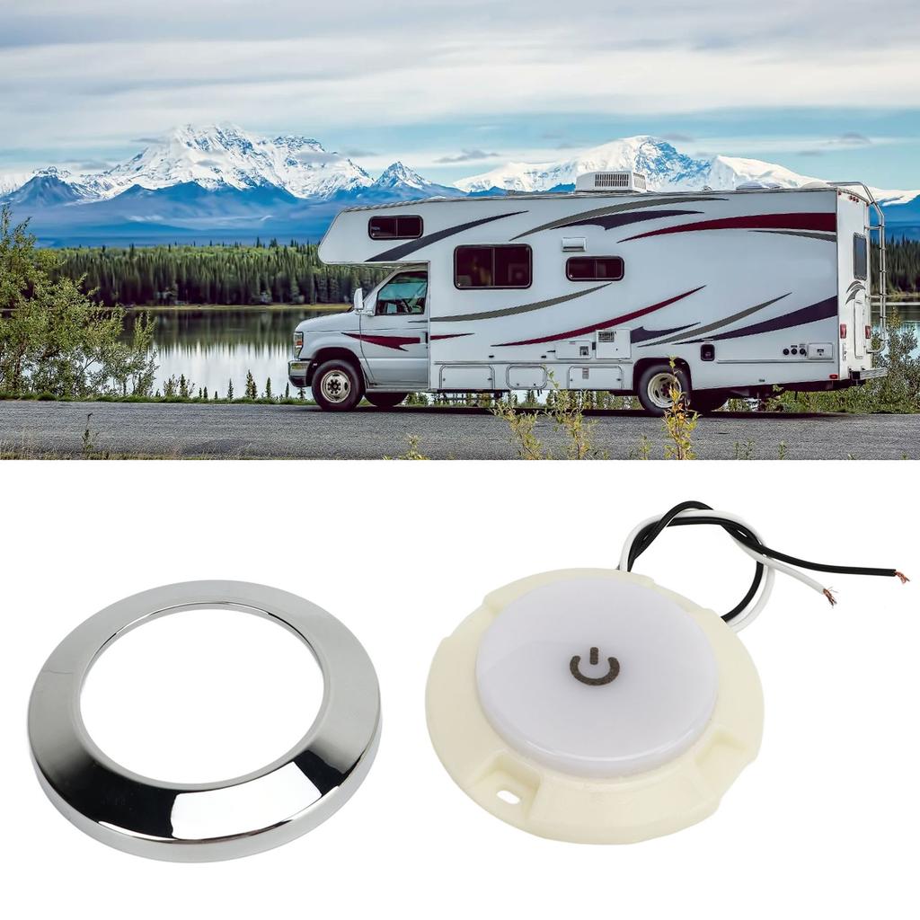 Car Reading Light 2.8inch 24V Touch Button LED Lighting Automobile Interior for RV Boat Van Truck