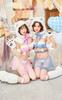 Cosplay Gingham Teddy Animal Bear Pink Tulle Fluffy Checked Bear Ears Costume Disguise Marie Moon 9 Piece Set [Malymoon] S9535-2 (Pink)