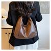 Simple Faux Leather Tote Bag New Commuter Shoulder Bag for College Students