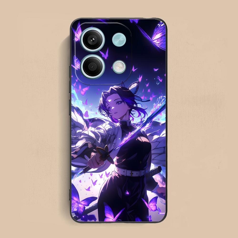 Blade Extinction Shinobu Phone Case for Xiaomi Redmi Note 14 13 12 11 S Pro Plus 4G 5G Colorful Printing Cover Cellphones Cover