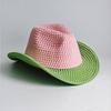 Luxury Pearl Rhinestone Cowboy Hat For Women Pink Green Western Cowgirl Hat Bling Festival Party Rodeo Birthday Dress Up Hat