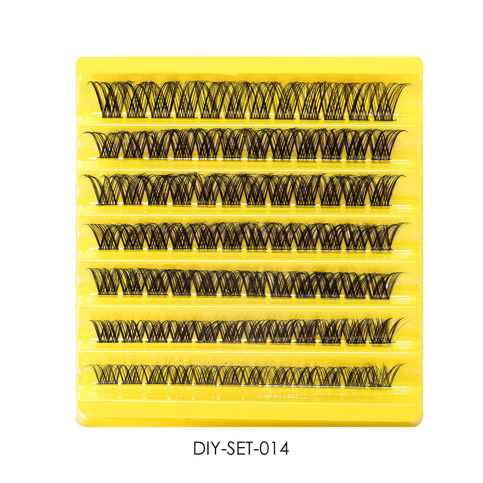 

Сегментированные многоволосковые накладные ресницы, одиночные пучки, большая емкость, для ежедневного макияжа, наращивание ресниц