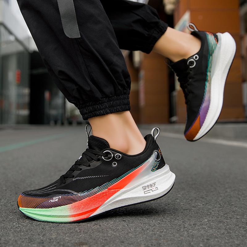 Scarpe da Ginnastica Sportive Uomo Donna Scarpe da Uomo Donna Piastra in Carbonio Design Vuoto Corsa Maratona Corsa Ammortizzanti Atletica Allenamento
