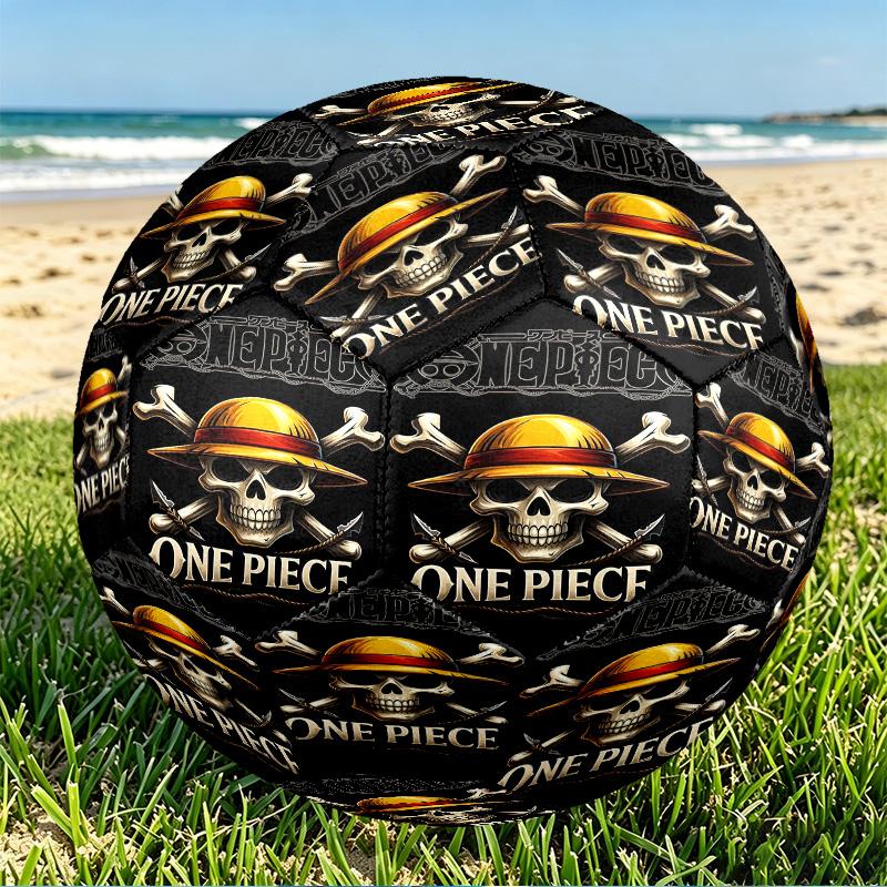 One Piece Print Size 5 Soccer Ball, PU Wear Resistant Football for Match Training and Daily Practice, Birthday Gift for Soccer Fans