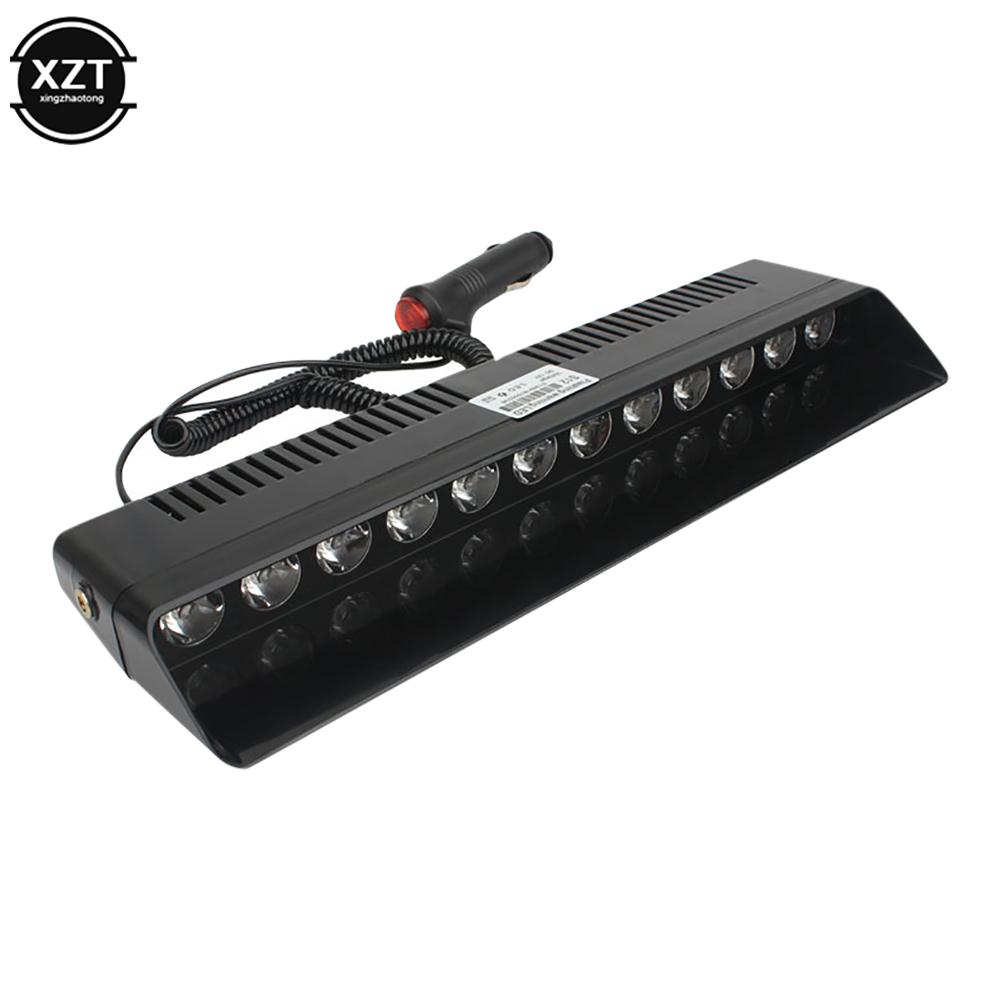 Car Strobe Flashing Lights Lamp 12LED Red/Blue/Amber/Yellow/White Police Led Flasher Emergency Warning Light For Car 12V 12W