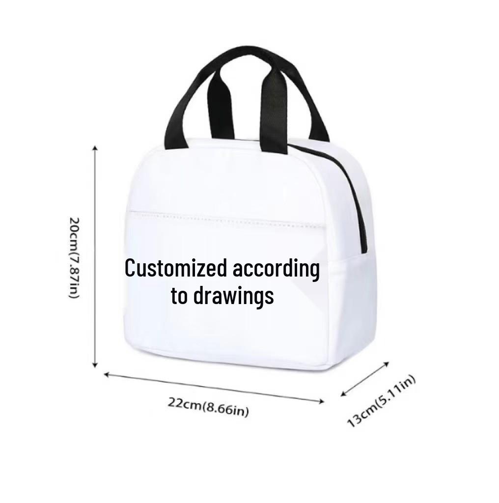Labubu Cartoon Lunch Tote: Insulated Aluminum Foil Bento Bag for Students