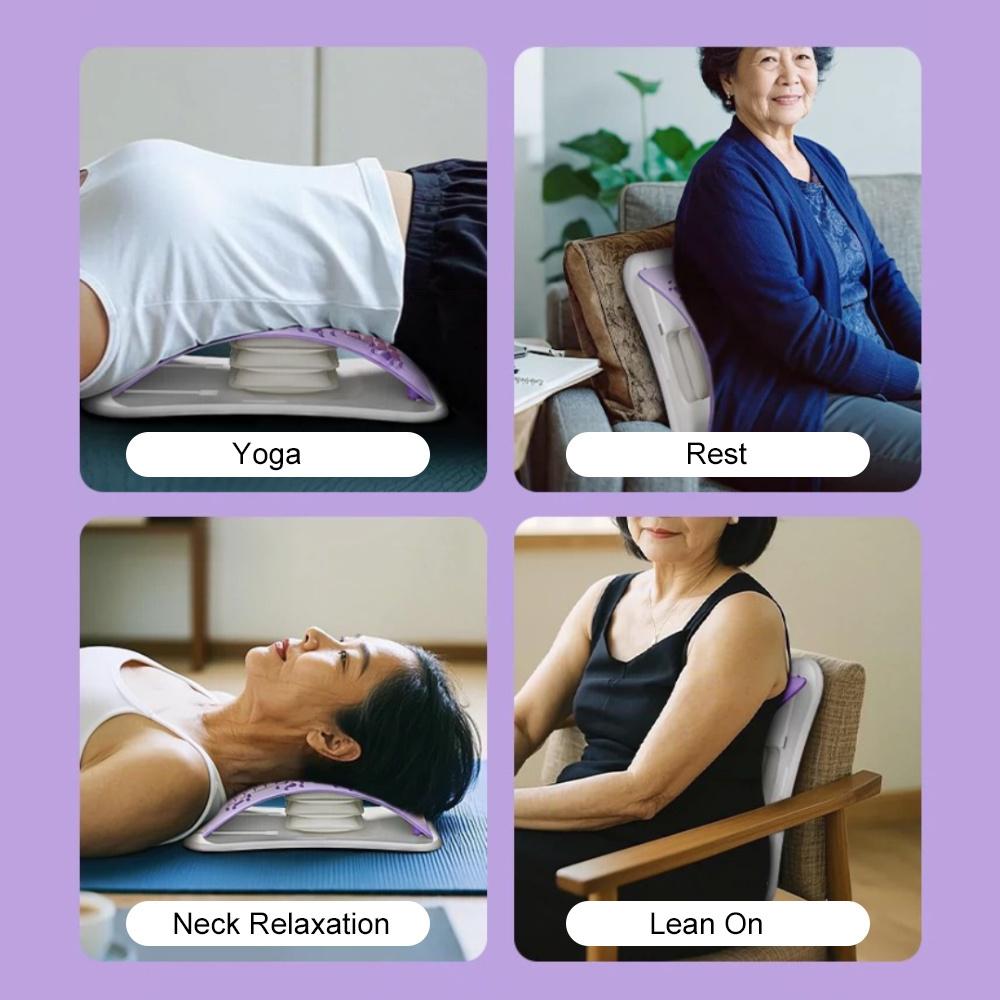 Airbag Back Stretcher Device Spine Correction Support Adjustable Lumbar Cervical Muscle Relax Waist Neck Back Massager Traction