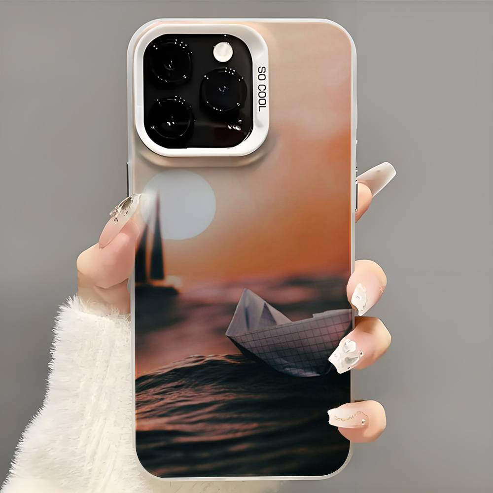 Sailing Boat  Phone Case  Phone Case For iPhone 14 16 15 11 12 13 Pro Max Mini Plus Shockproof Cover