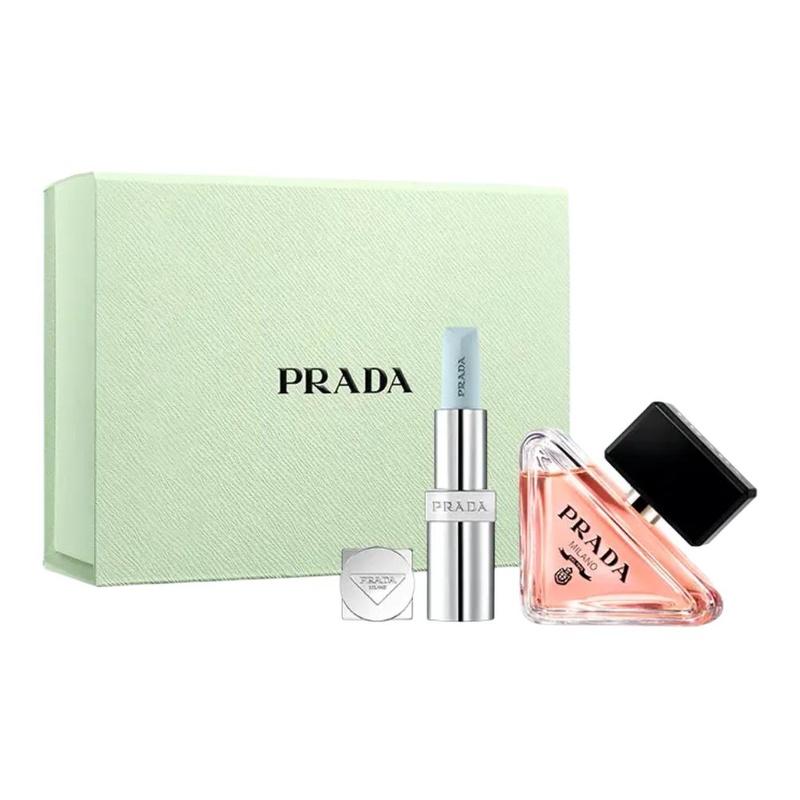 Набор парфюма Prada Помада I Am Unpredictable EDP Белый мускус Набор из двух предметов: Мой непредсказуемый женский парфюм 30 мл + Легкая помада #U001 3,8 г белый