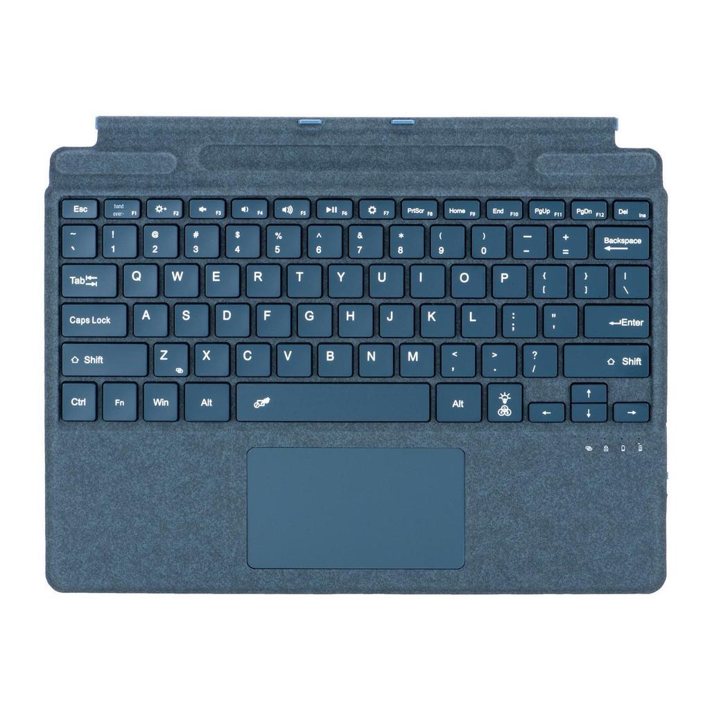 Compatible Magnetic Bluetooth Keyboard with Backlit Touch Control for Microsoft Surface Pro 8/9/10/11/X