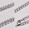 Women Fashion Full Rhinestone Inlaid Bracelet Bangle Wedding Party Jewelry Gift