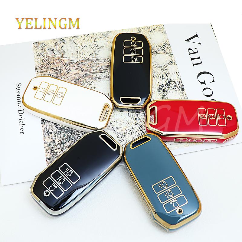 Auto 7 Button Key Shell Fob TPU for KIA Seltos Sportage NQ5 Sorento Mq4 GT LINE K5 DL3 Carnival Ev6 2021 2020 Car Key Case Cover