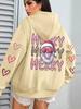 Santa Claus Print Women's Hoodie with Pocket - Casual Streetwear