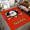 Custom Football Mat Personalized Name, Polyester Washable Indoor Entryway Rug, Gift for Christmas, Easter, Thanksgiving Day