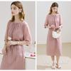 TUHUANG 19 Momme Silk French Style A-Line Dress