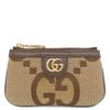 671722 Jumbo GG Coin CaseCoin Case GG Canvas/leather Array