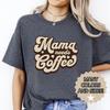 Funny Mama Needs Coffee Tee Shirt Unisex Mother Gift Heavy Cotton T-Shirt Cute Mom Gift Coffee Lover Shirt Mothers Day Birthday Gift New Mom