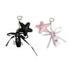 Artistic Ballet Shoe Keychain With Sparkling Star Accent Soft PU Materials Pendant For Women Gift Bag Charm Accessory