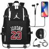 Large Capacity USB Charging Backpack for Teenage Students Boys Girls Casual Travel Basketball  Collection Bookbag