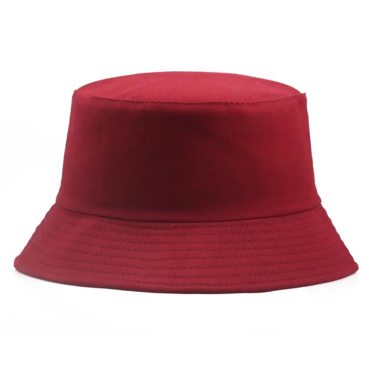 Wholesale Customized Logo Printed Bucket Hat For Women Cotton Men Outdoor Sun Protection Hip Hop Caps Fisherman Hat Gorros Bob