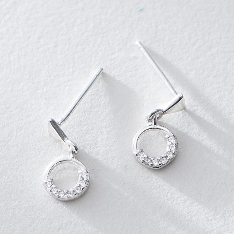 Women's Korean Versatile Earrings Micro-insert Earrings