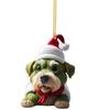 Grinch Stole Christ Green Puppy Pattern Acrylic Pendant Christmas Decor Prop For Holiday Vehicle Decor