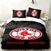 Boston Red Sox 3-delige set Perfect voor slaapkamergebruik Comfortabele beddengoedset bevat een dekbedovertrek en twee kussenslopen Ideaal verjaardags- of kerstcadeau