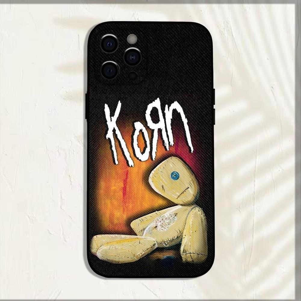 

K-Korn Rock Band Phone Case For iPhone 16,15,14,13,12,11,Pro,X,XS,Max,XR,Plus,Mini Soft Black Cover iPhone13mini
