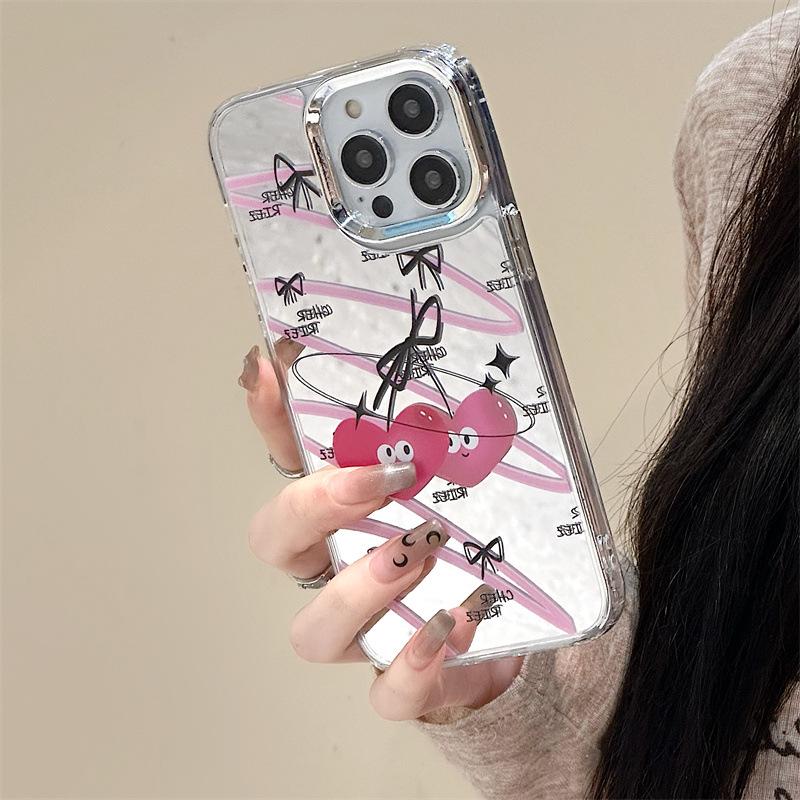 Zhitai Apple 15 Pro Max Case: Multi-functional iPhone Accessory with Mirror, Chain, and Love Design for Models 12-14.