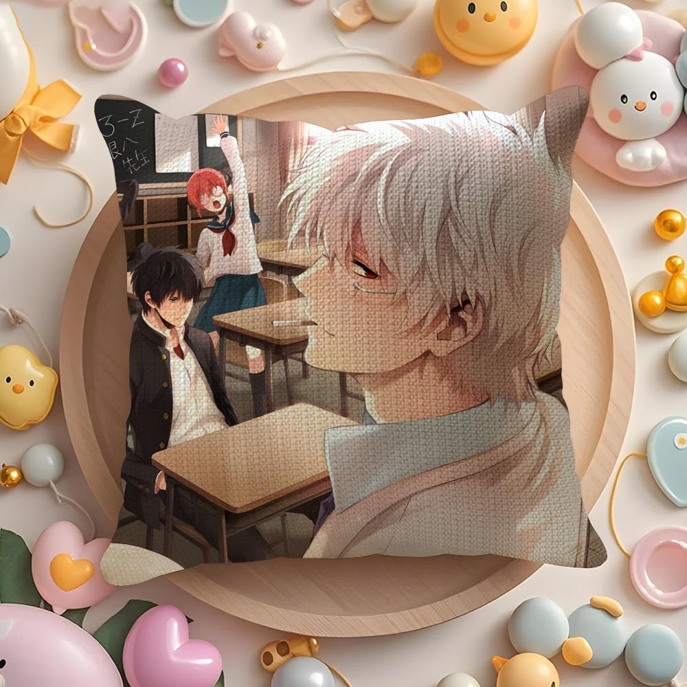 Science Fiction Comics Gintama-Anime Pillow Case Pattern Printed Pillowcase for Living Room Sofa Cushion Cover & Bedroom Decor