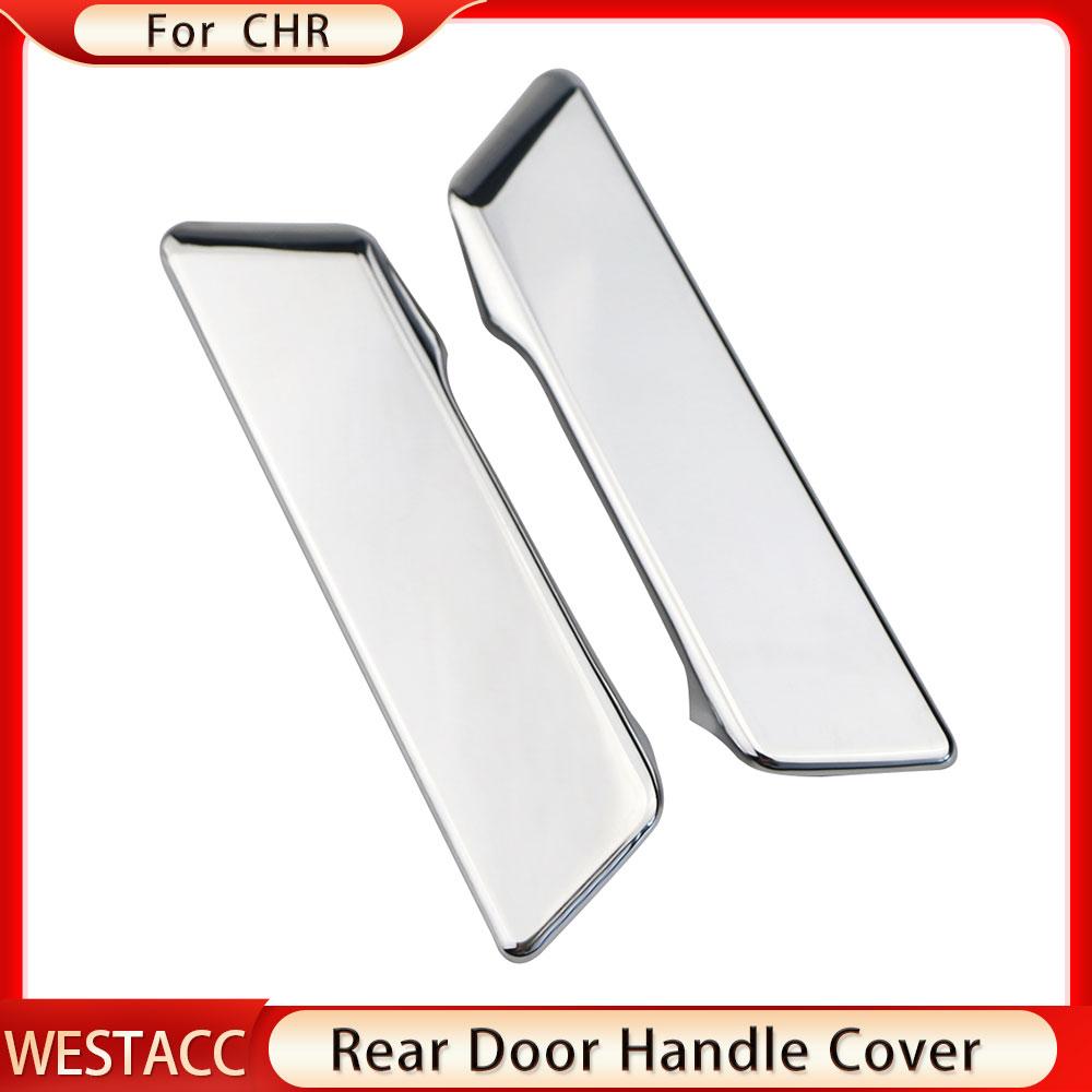 ABS Chrome Car Rear Door Handle Cover Protection Trim Sticker for Toyota C-HR CHR 2016 2017 2018