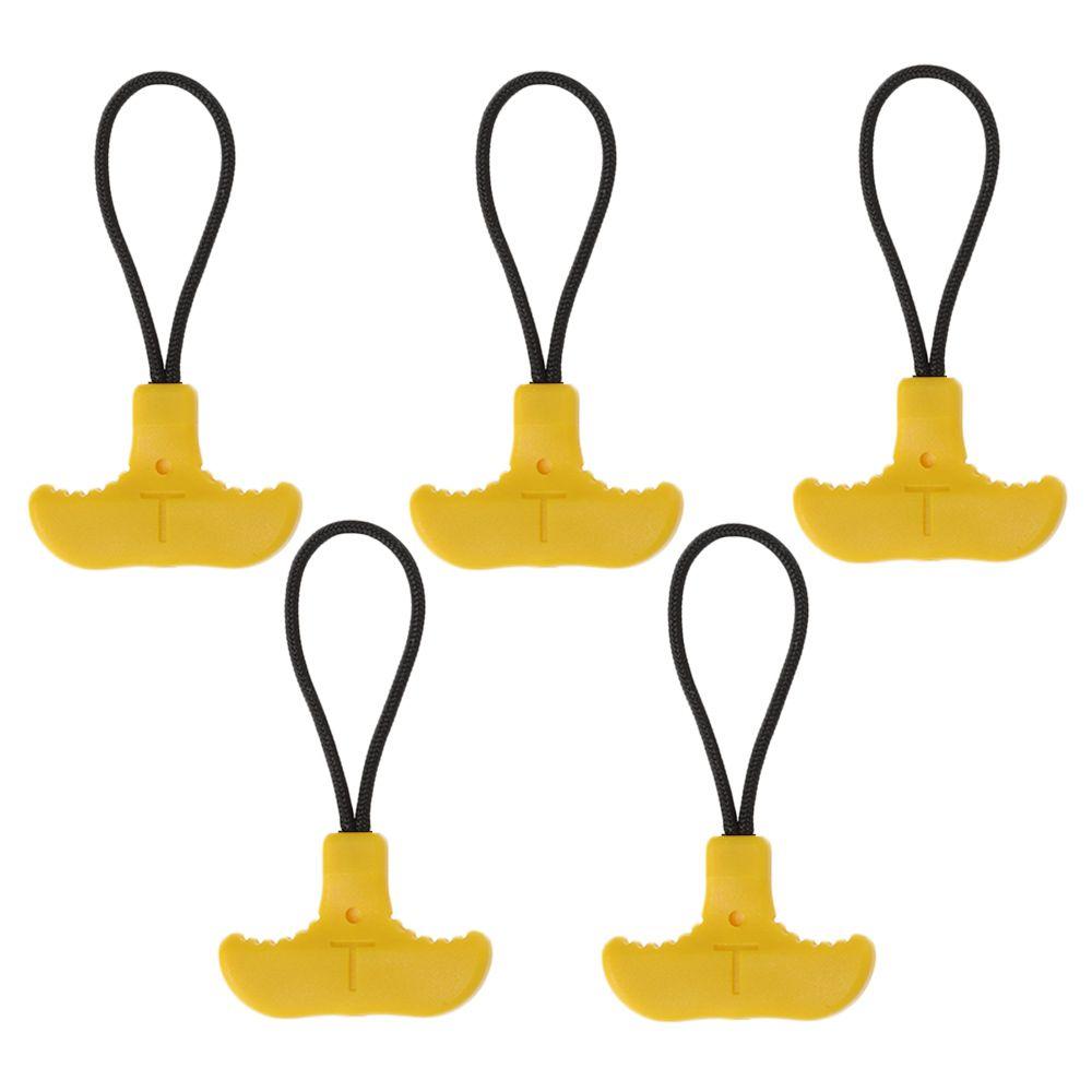 5Pcs Durable Tent Clothing Puller Replacement Pull Fixer Backpack Zipper T-shaped Zipper