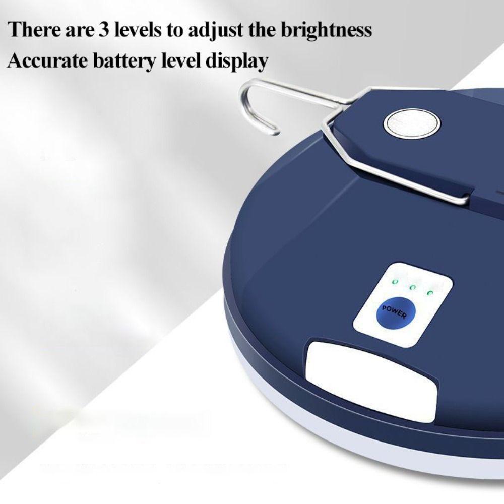 Warm Radiant Portable LED Camping Lantern Magnetic Attraction UFO Design Night Lamp  Night Market